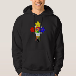 Mannen Roos Cross Lamen Hoodie