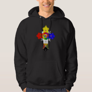Mannen Roos Cross Lamen Hoodie