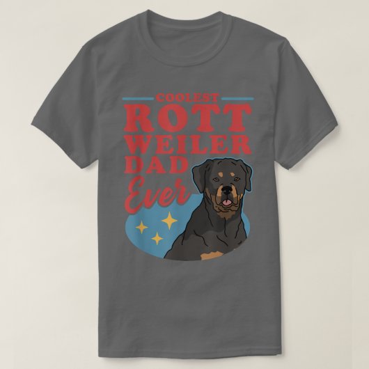 Mannen Rottweiler Dad Dog Owner Rottweiler T-shirt (Design voorkant)