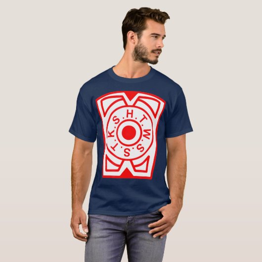 Mannen Royal Arch Mason Mark Master Keystone T-shirt (Voorkant volledig)