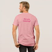 Mannen-roze T-shirt (Voorkant)
