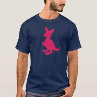 Mannen Roze Wallaby T-shirt