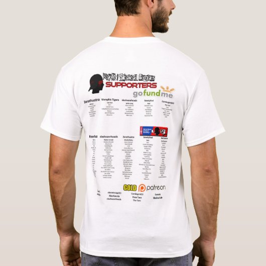 Mannen RSG #stustrong ACS Charity Run T-shirt (Achterkant)