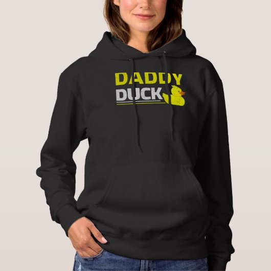 Mannen Rubber Ducking Duck papa Duck Vader's Da Hoodie (Voorkant)