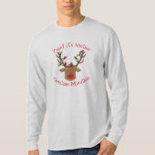 Mannen Rudolph Kerstmis T-Shirt (Voorkant)