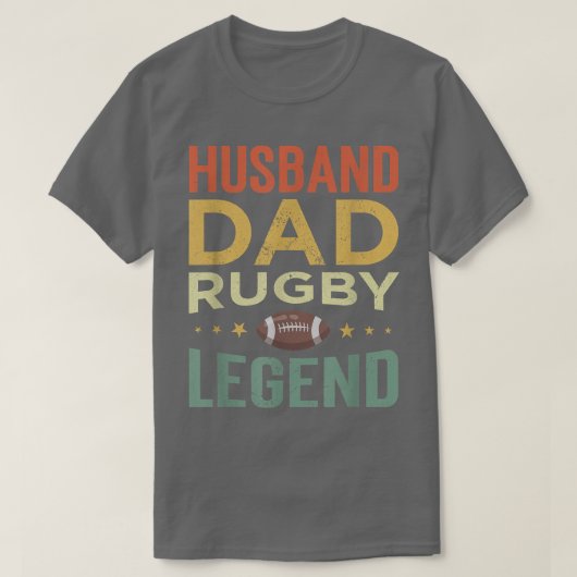 Mannen Rugby Player Husband Dad Rugby Legend T-shirt (Design voorkant)