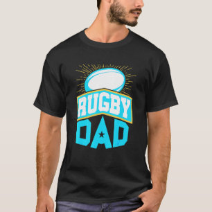 Mannen rugby vader vaders dag t-shirt