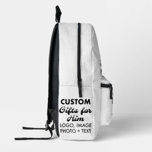 Mannen-rugzak aangepaste geschenken voor hem bedrukte rugzak (Links)
