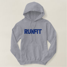 Mannen "RUNFIT" geborduurde "Pullover"-huiden