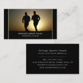 Mannen Running, Athletics Sportsperson, Sportcoach Visitekaartje (Voorkant / Achterkant)