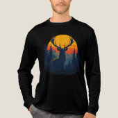 Mannen Russische hertenjager Long-Sleeve Shirt (Voorkant volledig)