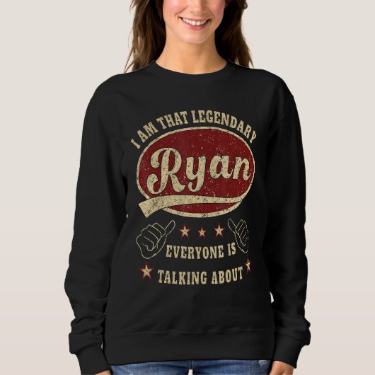 Mannen Ryan Ik Ben Die Legendary Ryan Trui (Voorkant)