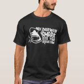 Mannen_s Mijn Darwin Shark Ate Your Jesus Fish Fun T-shirt (Voorkant)