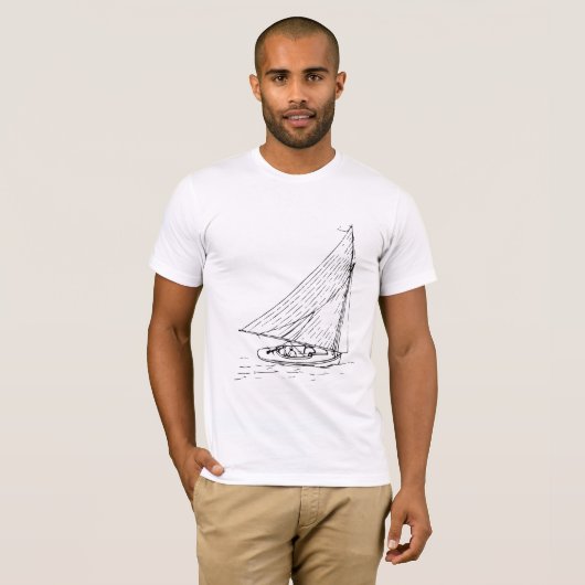 Mannen Sailing T Shirt (Voorkant volledig)