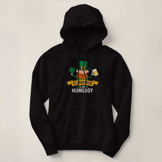 Mannen Saint Patrick is mijn homeboy Hoodie (Design voorkant)
