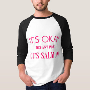 Mannen Salmon Pink Shirt