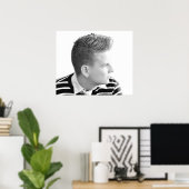  Mannen Salon Poster (Thuiskantoor)