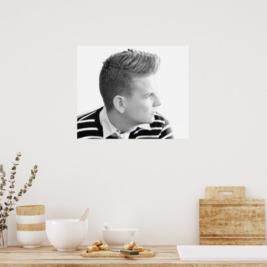  Mannen Salon Poster (Keuken)