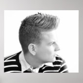  Mannen Salon Poster (Voorkant)