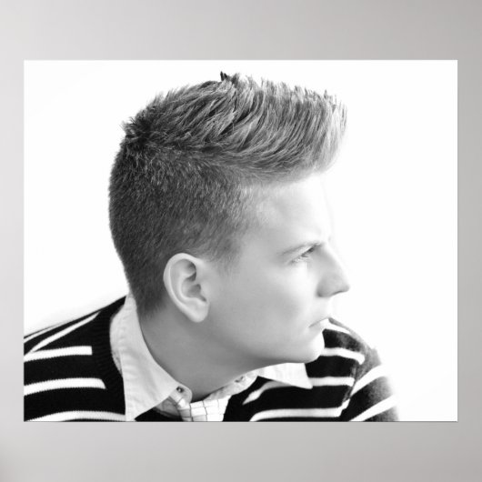  Mannen Salon Poster (Voorkant)