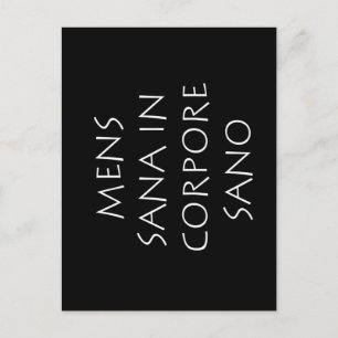 Mannen sana in corpore sano briefkaart