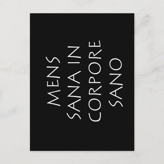 Mannen sana in corpore sano briefkaart (Voorkant)