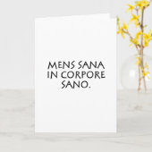Mannen sana in corpore sano kaart (Gele Bloem)