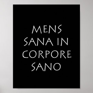 Mannen sana in corpore sano poster
