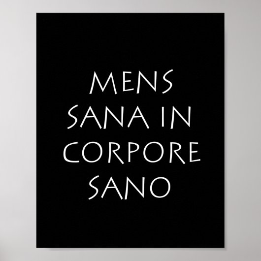 Mannen sana in corpore sano poster (Voorkant)
