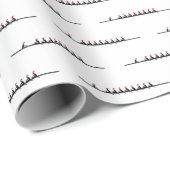 Mannen Santa Hat Roeiers Crew Team #4 Cadeaupapier (Rol Hoek)