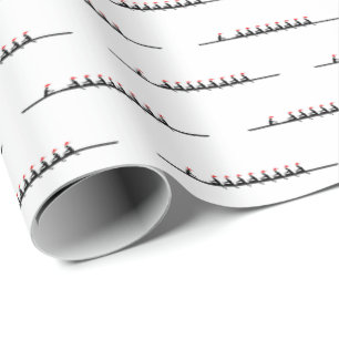 Mannen Santa Hat Roeiers Crew Team #4 Cadeaupapier