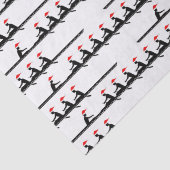 Mannen Santa Hat Roeiers Crew Team #4 Tissuepapier (Detail)