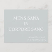 Mannen Santer in Corpore Sano Briefkaart - Grijs (Voorkant)