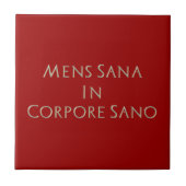 Mannen Santer in Corpore Sano Tile Tegeltje (Voorkant)