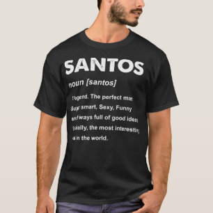 Mannen Santos Naam T-shirt
