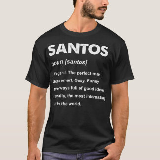 Mannen Santos Naam T-shirt