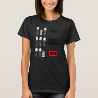 Mannen Sarcastisch Toilet Grafisch Urgentie die aa T-shirt