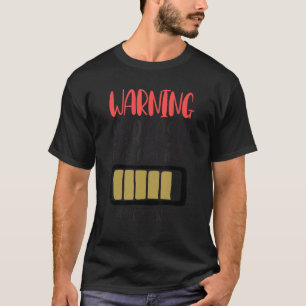 Mannen Sarcastische Humor Waarschuwing Sarcasm nu  T-shirt