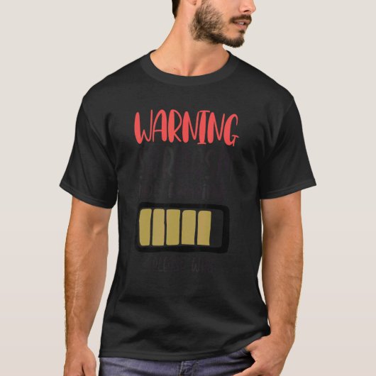 Mannen Sarcastische Humor Waarschuwing Sarcasm nu  T-shirt (Voorkant)