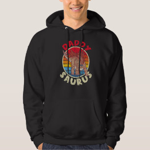 Mannen Saurus Papa I Stegosaurus Stenops I Family Hoodie