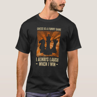 Mannen schaak is een spel dat ik altijd lach als i t-shirt