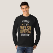 Mannen Schattige Trots Welsh Sheepdog Brother T-shirt (Voorkant volledig)
