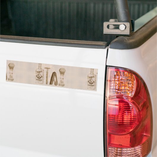 mannen scheerbeurt bumpersticker (Op Truck)