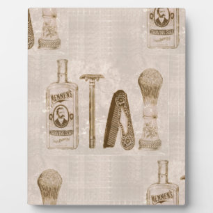 mannen scheerbeurt fotoplaat