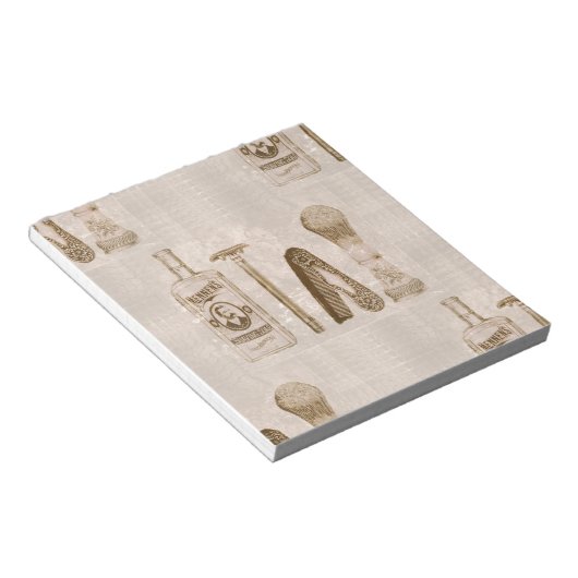 mannen scheerbeurt notitieblok (Schuin)