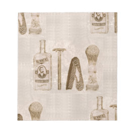 mannen scheerbeurt notitieblok