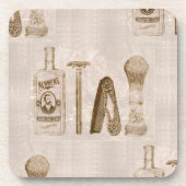 mannen scheerbeurt onderzetter (Voorkant)