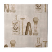 mannen scheerbeurt tegeltje (Voorkant)