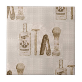 mannen scheerbeurt tegeltje