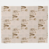 mannen scheerdeken fleece deken (Voorkant (Horizontaal))